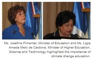 Josefina Pimentel and Ligia Amada Melo de Cardona