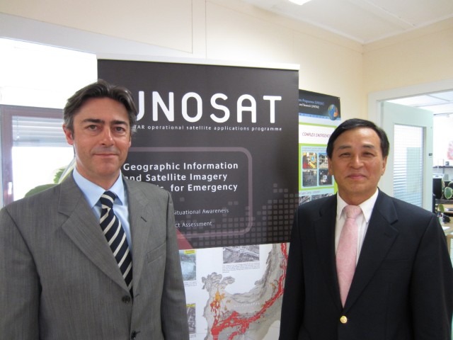 Francesco Pisano and the UN Chief IT Officer, Dr. Choi