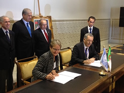 UNITAR ED signs agreement with Algeria Space Agency Director under auspices of PM Sellal 