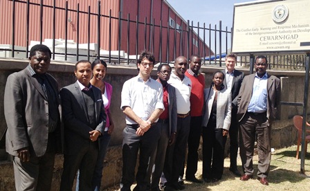UNOSAT experts and IGAD staff during one of the consultations in the region