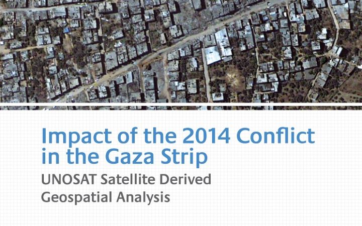 Impact of the 2014 Conflict in the Gaza Strip UNOSAT Satellite Derived Geospatial Analysis Cover of the Satellite Derived Geospatial Analysis