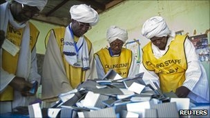 Sudan referendum ballots counting
