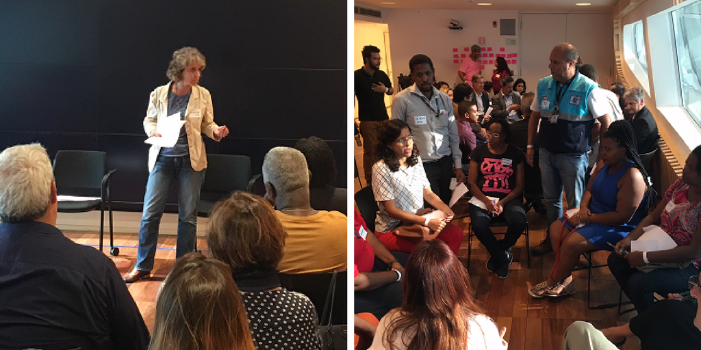 Participants are exchanging ideas to transform the challenges that climate change presents to urban communities into opportunities.