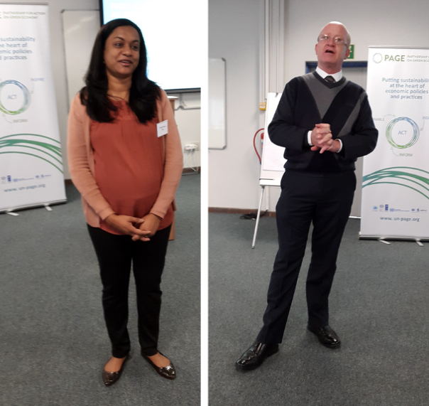 Photo 1: Devina Naidoo, Department of Environmental Affairs and Wynand van der Merwe from NCPC opened the roundtable.