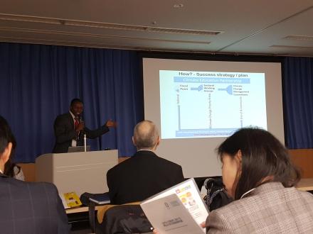 Dr. Emmanuel Tachie-Obeng, Principal Programme Officer of Ghana Environmental Protection Agency and UN CC:Learn Ambassador for Climate Change Learning, is sharing his experience in promoting climate change education and training in Ghana as an ACE Focal Point