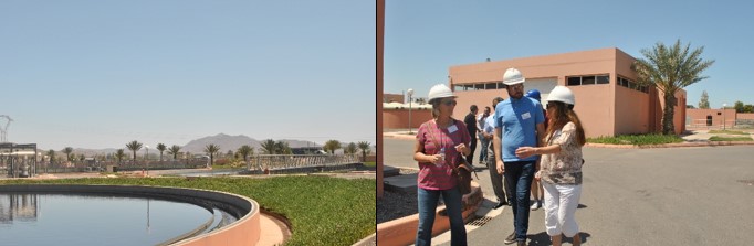 Photo 7: Trainees visiting a waste-water treatment plant in Marrakech.