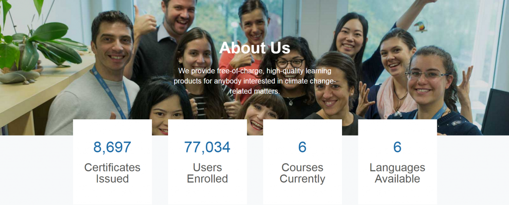 Photo 2: New About Us page displaying live statistics.