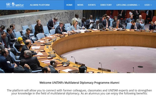 UNITAR's Diplomacy Alumni Platform
