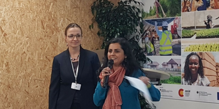 Ms. Julia Wolf, Climate Change Natural Resource Officer at FAO, and Ms. Rohini Kohli, Lead Technical Specialist, National Adaptation Plans, in the Resilience and Sustainable Development team at UNDP.