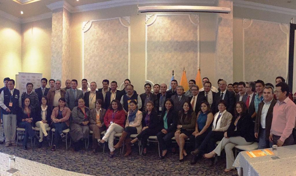 Group photo from the workshop in Quito, Ecuador