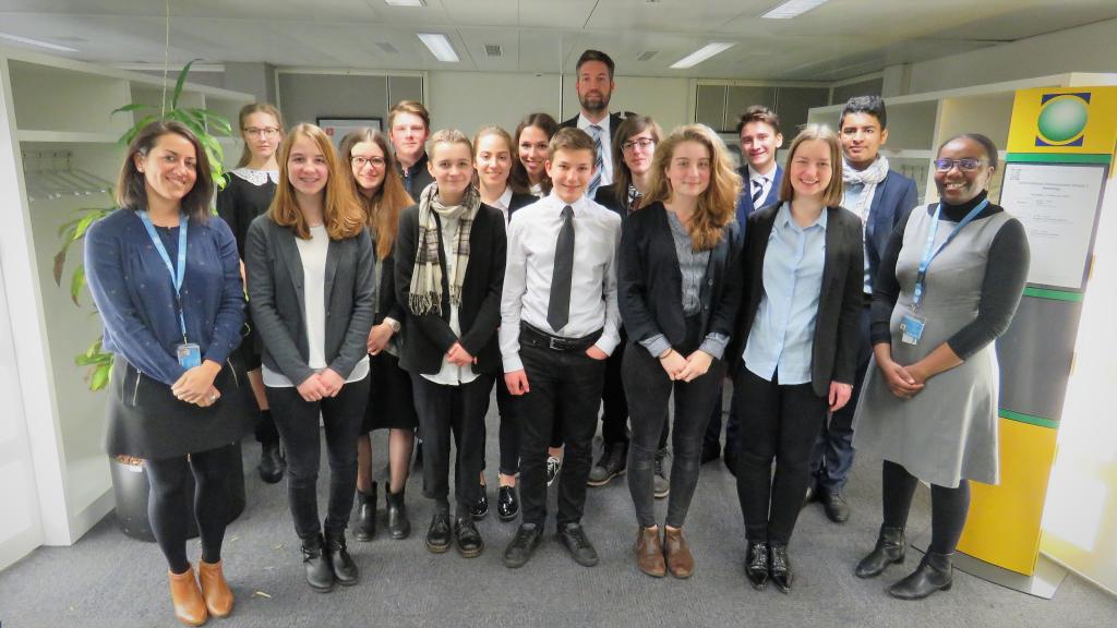 UNITAR staff and students from St. Gallen Kantonsschule am Burggraben