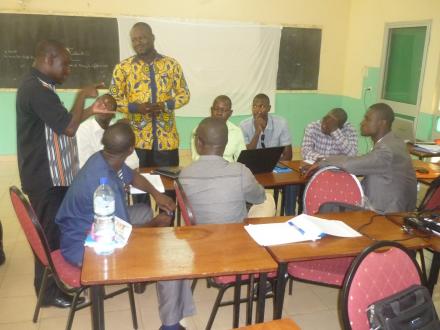 Working groups during the workshop