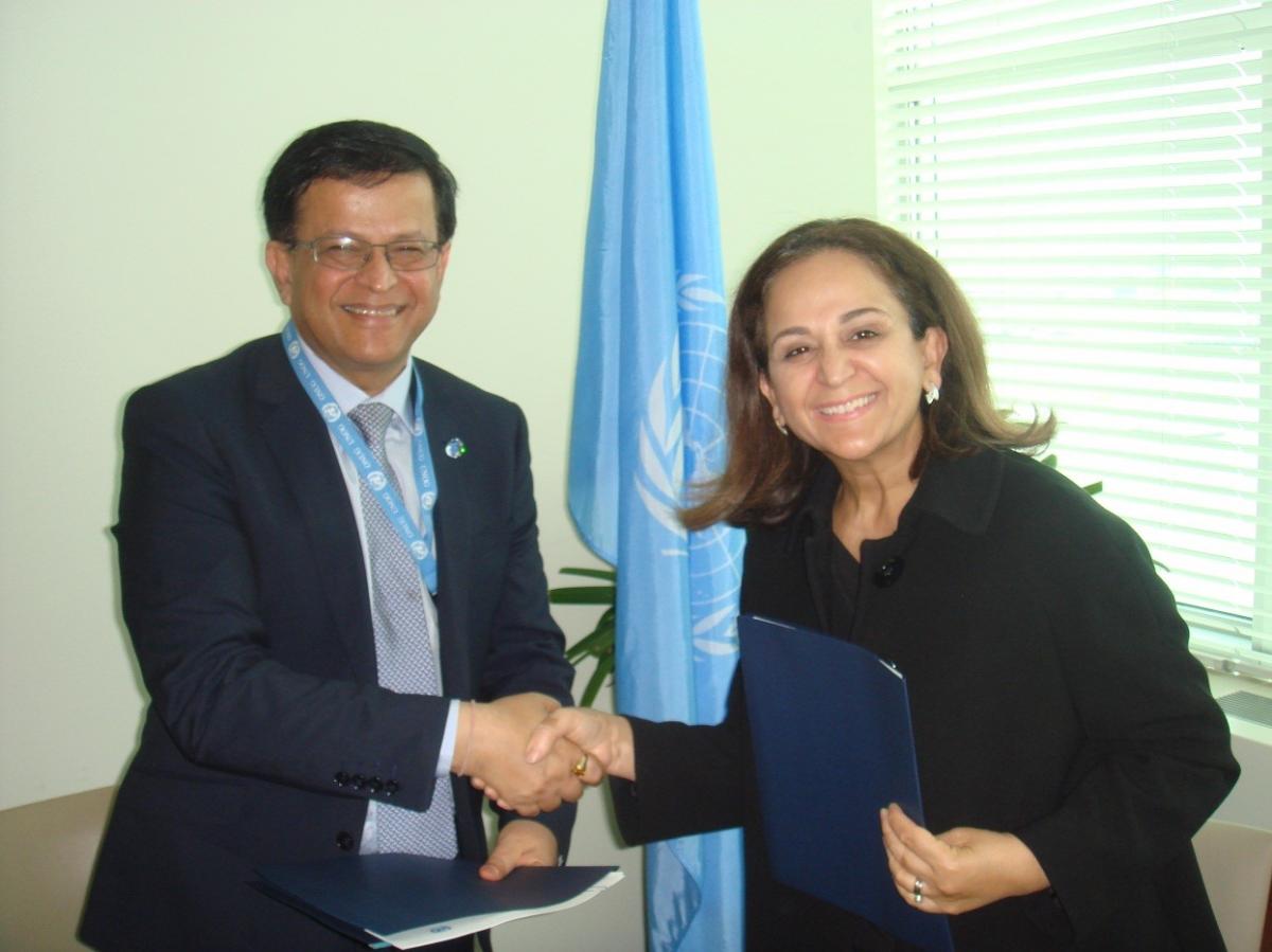UNITAR Executive Director and  Chief Information Technology Officer, Ms. Atefeh Riazi of the United Nations Secretariat