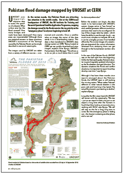 CERN Bulletin on UNOSAT map on Pakistan flood