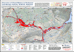 map of Pakistan flood
