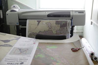 maps are printed in situ