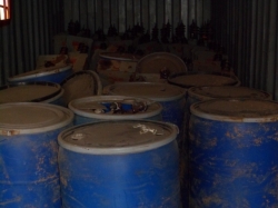 Capacitors and ODS wastes in storage in their respective temporary facilities