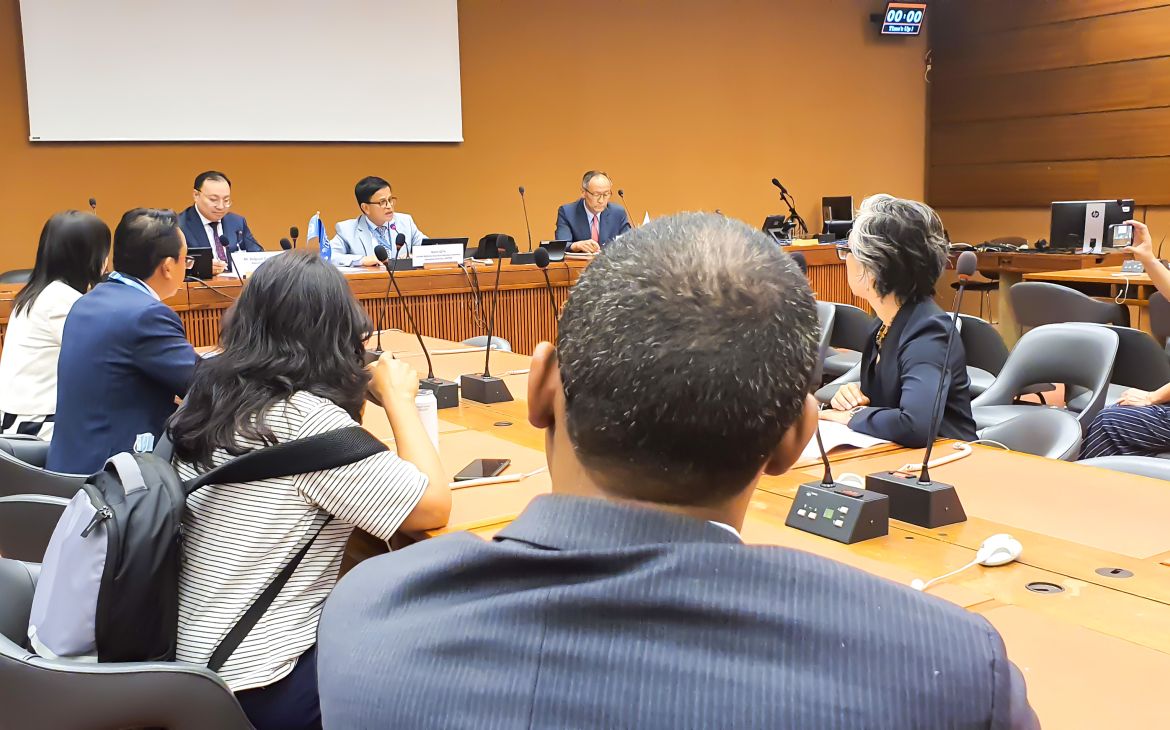 The MOU was signed in Palais des Nations at the United Nations Office at Geneva (UNOG). The MOU was signed in Palais des Nations at the United Nations Office at Geneva (UNOG).