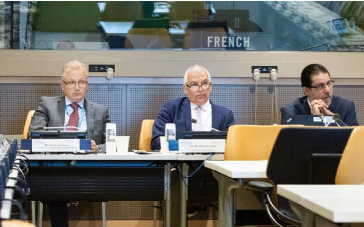 Photo 7 – Mr. Marco Suazo with Speakers at the Fifth Committee Photo 7 – Mr. Marco Suazo with Speakers at the Fifth Committee