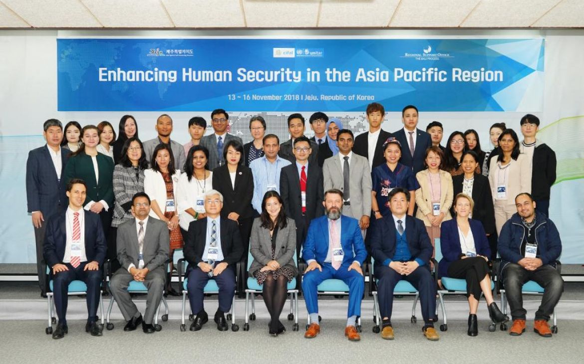 Attendees at the workshop on Enhancing Human Security in the Asia Pacific Region