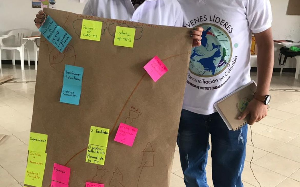 Keydi Perez and Luis Bolivar - participants in UNITAR master training in Colombia