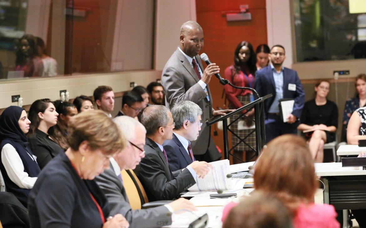 H.E. Mr. Tijjani Muhammad-Bande Addresses Delegates at the 74th UNGA Briefing