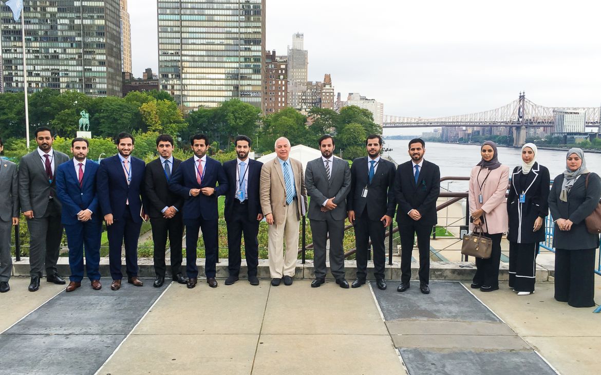 Qatar Delegates with Mr. Marco Suazo at The UN Headquarters, New York Qatar Delegates with Mr. Marco Suazo at The UN Headquarters, New York