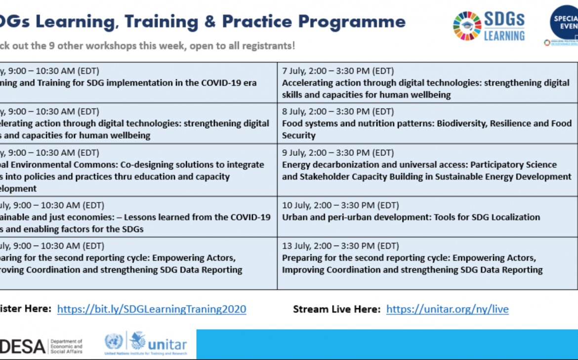 Full programme SDG Learning, Training and Practice