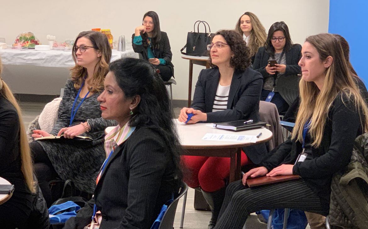 Professor Gohar Petrossian, Assistant Professor in the Department of Criminal Justice at CUNY - John Jay College of Criminal Justice, working alongside a cohort of Trainees selected from the John Jay College of Criminal Justice Master's programme