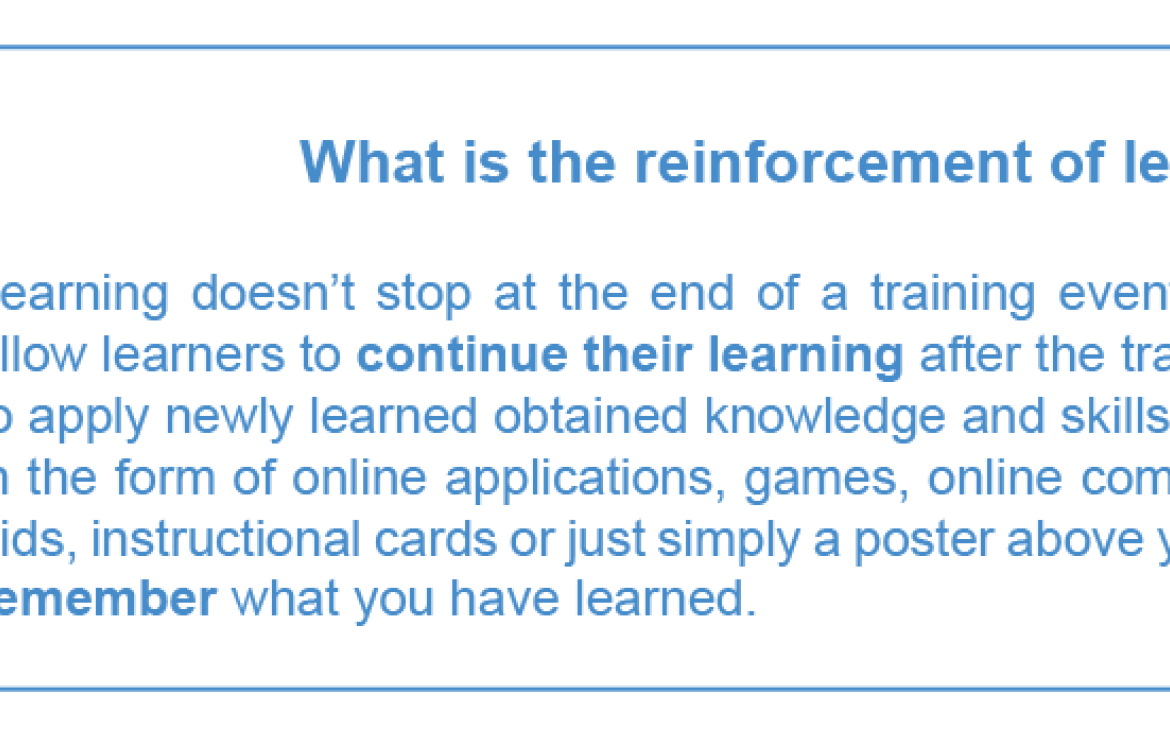 Reinforcement of Learning Reinforcement of Learning