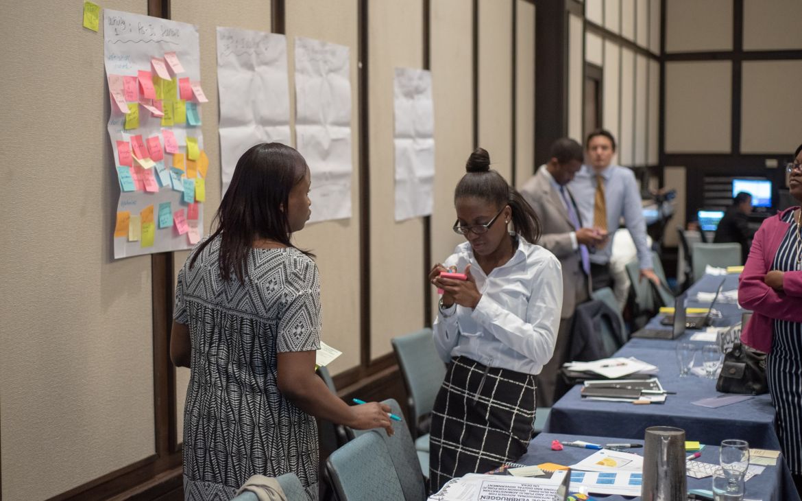 Group work at CARIBBEAN LEARNING CONFERENCE ON A HOLISTIC IMPLEMENTATION OF THE 2030 AGENDA