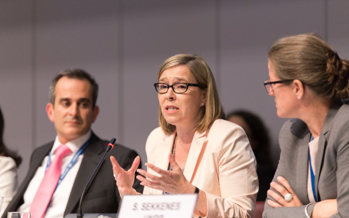 Ambassador Päivi Kairamo speaking at the High Level Panel on “Women in Diplomacy” Ambassador Päivi Kairamo speaking at the High Level Panel on “Women in Diplomacy”