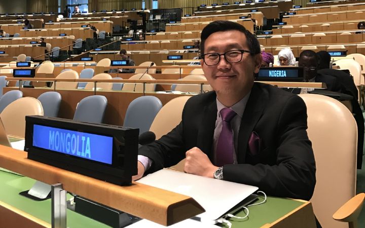 Amaraa Erdenebaatar, First Secretary of the Permanent Mission of Mongolia to the United Nations Office in Geneva and alumnus of the programme Amaraa Erdenebaatar, First Secretary of the Permanent Mission of Mongolia to the United Nations Office in Geneva and alumnus of 2021 UNITAR Hiroshima Training Programme on Nuclear Disarmament and Non-Proliferation