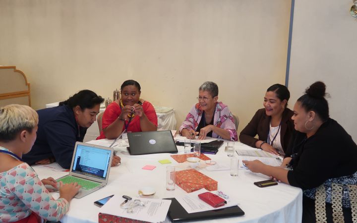 Lavinia doing group work in the programme Lavinia doing group work in the programme