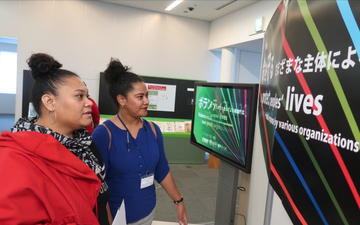 Lavinia participating a disaster risk reduction exhibition Lavinia participating a disaster risk reduction exhibition