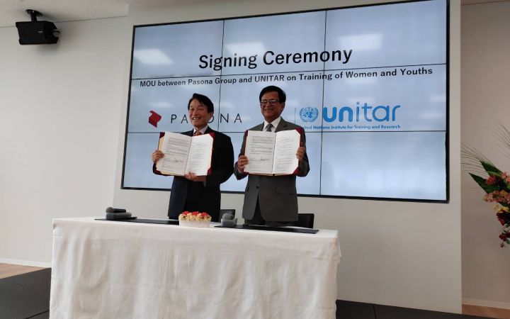 UNITAR-Pasona MOU Signing Ceremony 2023 UNITAR-Pasona MOU Signing Ceremony 2023