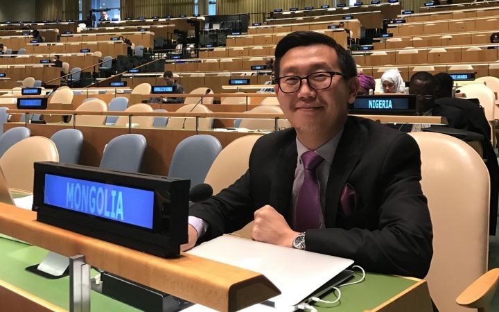 Amaraa Erdenebaatar, First Secretary of the Permanent Mission of Mongolia to the United Nations Office in Geneva and alumnus of 2021 UNITAR Hiroshima Training Programme on Nuclear Disarmament and Non-Proliferation. Amaraa Erdenebaatar, First Secretary of the Permanent Mission of Mongolia to the United Nations Office in Geneva and alumnus of 2021 UNITAR Hiroshima Training Programme on Nuclear Disarmament and Non-Proliferation.