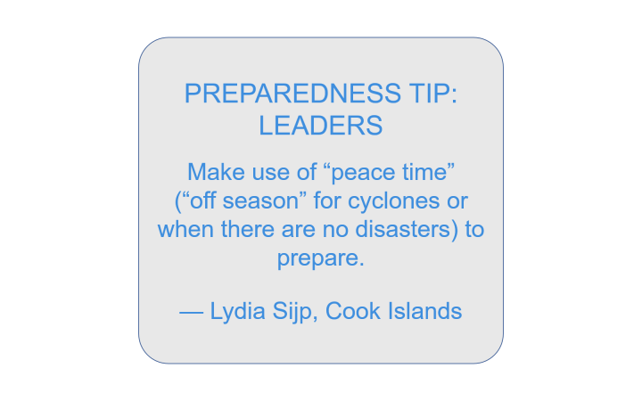 Preparedness Tips Preparedness Tips