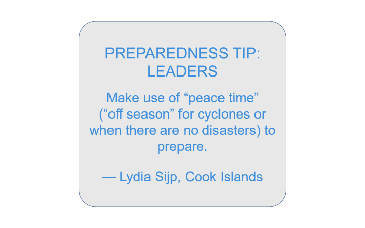 Preparedness Tips