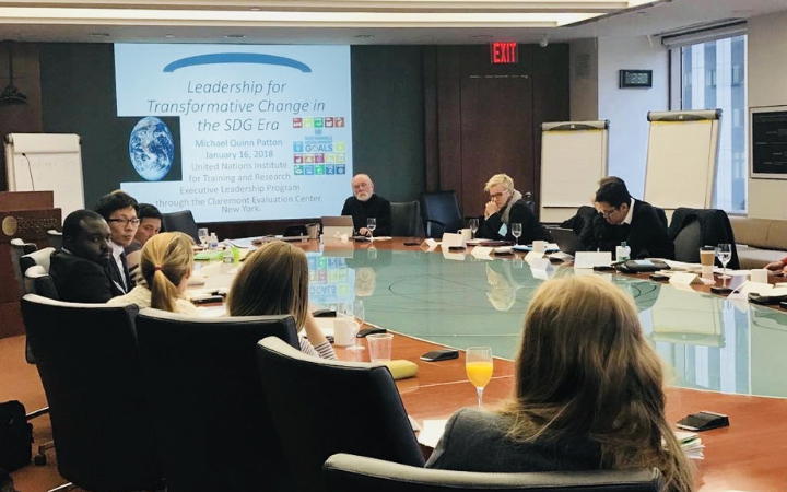 Cosmo Takagi at the UNITAR programme in New York Cosmo Takagi at the UNITAR programme in New York