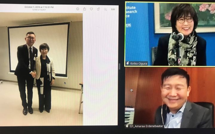 Meeting with Ms. Keiko Ogura, a hibakusha (survivor of the atomic bomb) Meeting with Ms. Keiko Ogura, a hibakusha (survivor of the atomic bomb)