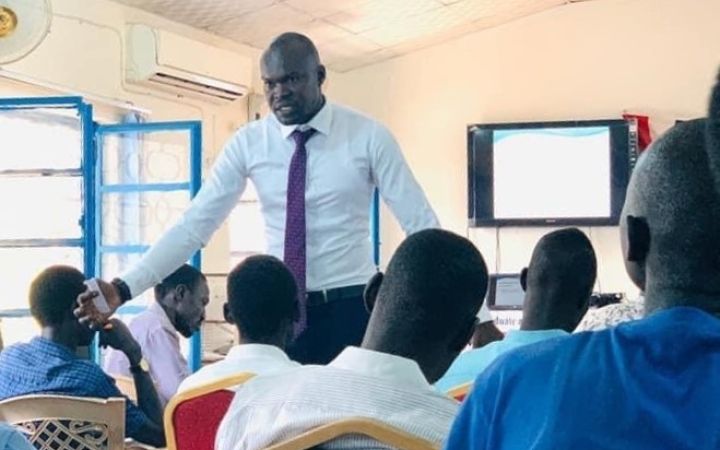 Khamis Bol, the South Sudan Entrepreneurship Programme alumnus and now coach Khamis Bol, the South Sudan Entrepreneurship Programme alumnus and now coach