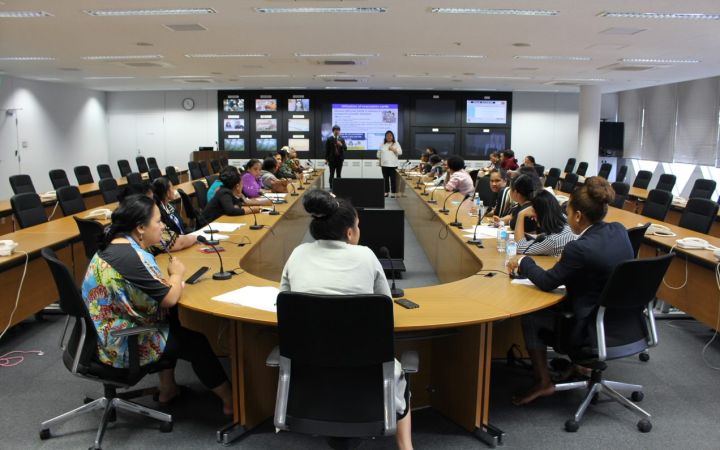 Disaster Risk Reduction Training Programme lecture DRR Training Lecture with participants and mentors