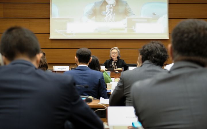 Ms. Mihoko Kumamoto giving a speech at UNITAR AI Masterclass: Shaping the Future of Artificial Intelligence for Global Impact Ms. Mihoko Kumamoto giving a speech at UNITAR AI Masterclass: Shaping the Future of Artificial Intelligence for Global Impact
