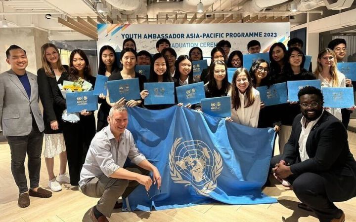 Group photo from past UNITAR Youth Ambassador Asia Pacific Programme Group photo from past UNITAR Youth Ambassador Asia Pacific Programme