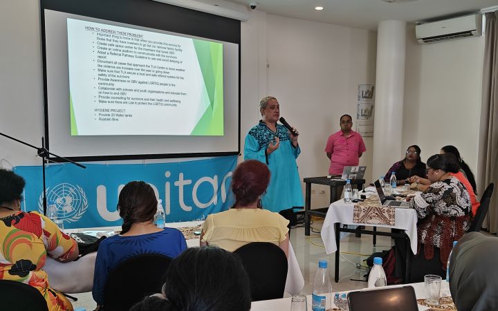 Participants joining a lecture in Women's Leadership in Disaster Risk Reduction Programme Participants joining a lecture in Women's Leadership in Disaster Risk Reduction Programme