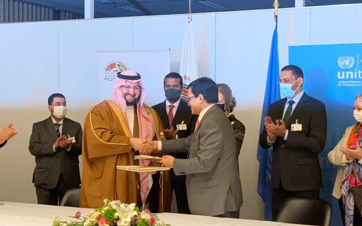UNITAR AGFUND signing ceremony UNITAR AGFUND signing ceremony