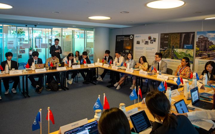 Participants joining the in-person workshop at UNITAR headquarters in Geneva. Participants joining the in-person workshop at UNITAR headquarters in Geneva.