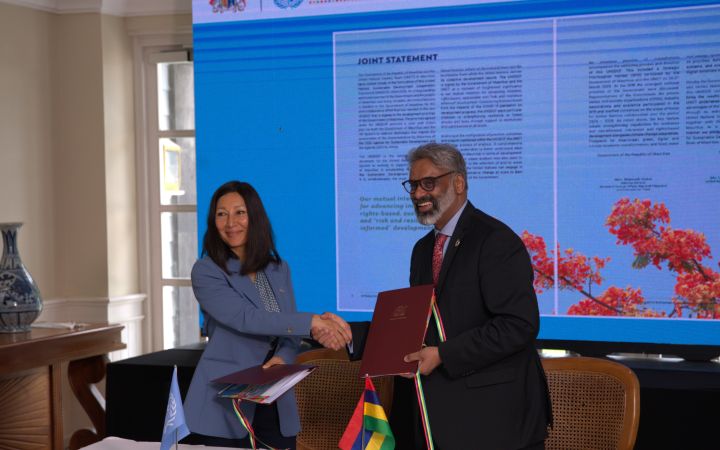 UNSDCF Mauritius signing