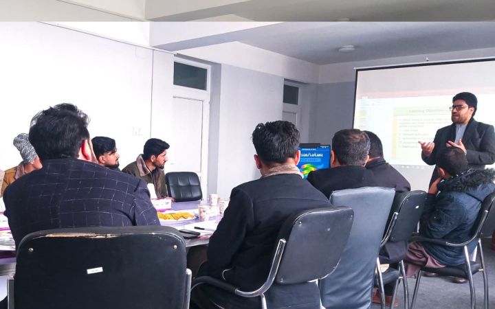Food and Economic Security through Entrepreneurship Training for Women and Youth in Afghanistan Afghan men seated in a room for the entrepreneruship training programme